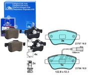 фото thumb №1, Ate гальмівні колодки гальмівні керамічні alfa romeo mito fi