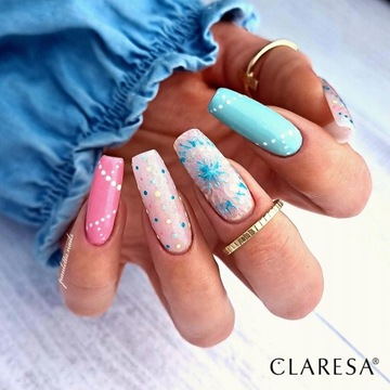 Claresa lakier hybrydowy paznokci FULL GLITTER 8