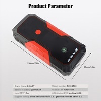 фото thumb №10, Przenośny стартер skoku автомобильный 20000 mah 12v аккумулятор автомобильная v8