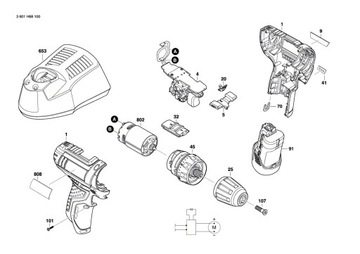 ЭЛЕКТРОННЫЙ МОДУЛЬ BOSCH GSR 12V-15 FC GSR 10.8 V-LI-2 ВЫКЛЮЧЕНИЕ
