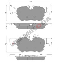 фото thumb №7, Диски тюнінг 300mm geomet + гальмівні колодки зад bmw 2 gran tourer f46 2015-