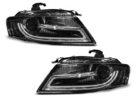 Купить Фары перед audi a4 b8 черный led drl диоды дневные, фото thumb