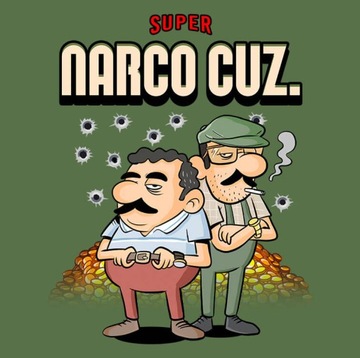 Футболка Narco Cuz Pablo Escobar Mario Bros XL