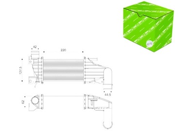 фото thumb №1, Інтеркулер bez клапана agr chevrolet captiva opel astra h astra h gtc