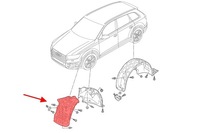 фото thumb №3, Audi q7 ii 15-20 підкрилок передні ліві 4m0821171s