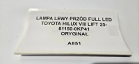 фото thumb №9, Фара ліві перед повний led toyota hilux viii рестайлінг 81150-0kp41