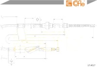 Трос h-ca правий honda civic 91-95 гальмівні диски Доставка, фото thumb