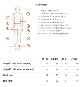 STRÓJ SPORTOWY TOP + SZORTY ZE ŚCIĄGACZEM L FZ136