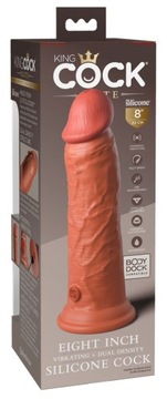 King Cock Elite 8 Силиконовый двойной с вибрацией