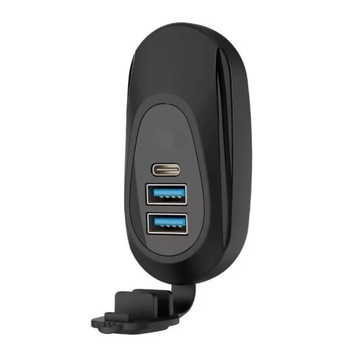 Автомобильное зарядное устройство 3x разъем QC+QC+PD M500