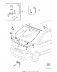 фото thumb №7, Róg жабо правая сторона ford galaxy 94-00