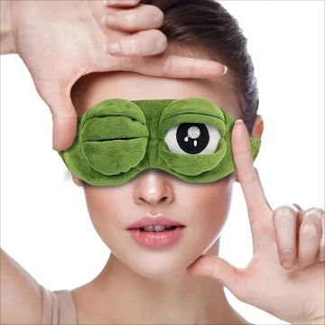 ПЛЮШЕВАЯ МАСКА EYELIDAD D0 SLEEPING FUN PEPE FROG