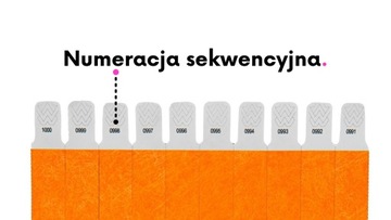 Браслет TYVEK UV оранжевый 19мм 500 шт.