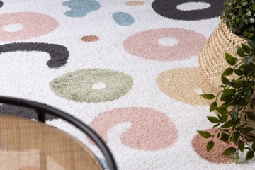 ДЕТСКИЙ КОВЕР FUN 160x220 см ПЯТНА кремовый #O570