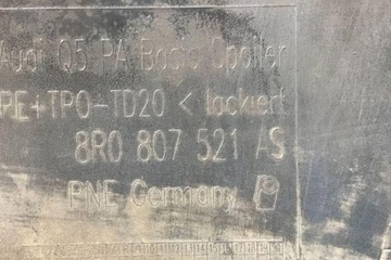 фото thumb №11, Диффузор заднего бампера audi q5 8r 8r0807521as 2.0l дизель 125kw 2013