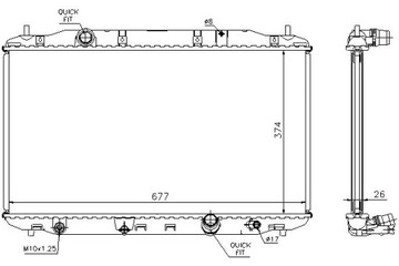 фото thumb №2, Радіаторів двигуна honda civic viii 2.2d 09.05- nis