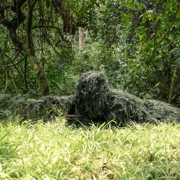 НАБОР ДЛЯ ВЫЖИВАНИЯ ОХОТНИЧЕГО КАМУФЛЯЖА КАМУФЛЯЖНЫЙ КОСТЮМ 5 В 1 GHILLIE
