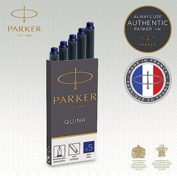 Картриджи Parker Royal Blue Стержни для ручек БЕСПЛАТНЫЙ ЛАСТИК