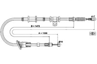 фото thumb №13, Трос тормоза ручного mitsubishi carisma 1.8 gdi