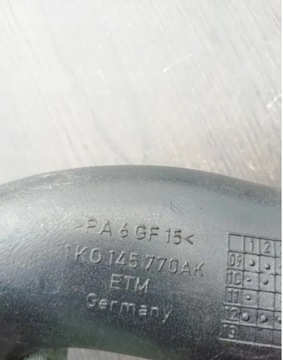 фото thumb №10, Труба интеркулер 14tsi 1k0145770ak vw audi skoda