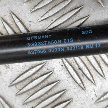 фото thumb №7, Лівий амортизатор кришки багажника vw passat варіант b8 3g5 3g9827550b