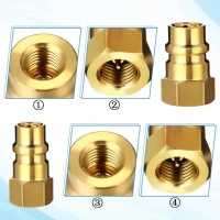 З'єднувач швидкороз'єм кондиціонера r1234yf + адаптер 1/4" sae + адаптер r134a Ціна, фото thumb