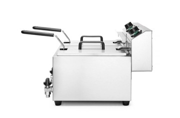Фритюрница с краном 2 × 8 л HENDI 16л 230В/3500Вт