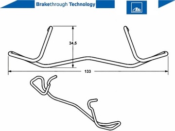 фото thumb №8, Ate 11.8116-0236.1 пружина, суппорт тормоза