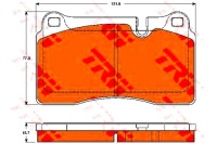 фото thumb №1, Trw тормозные колодки тормозные aston martin перед db9 vantag