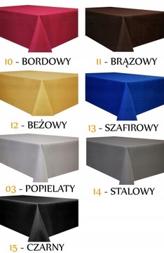OBRUS PLAMOODPORNY 90x100 DESZCZYK KOLORY NA STÓŁ ŁAWĘ + SERWETKA GRATIS !