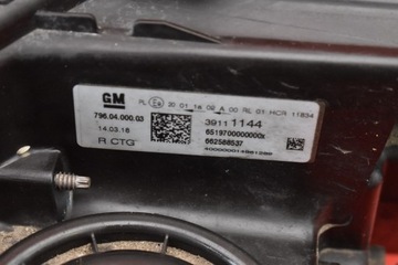 фото thumb №6, Фара правий лампа перед лінза eu 39111144 opel astra 5 v k 15-20