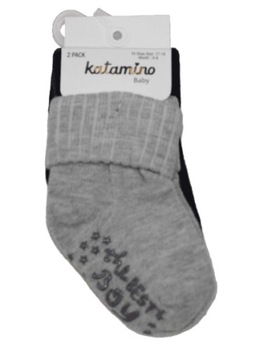 Носки из АБС-пластика, 2 шт. 68-80 см 6-12 месяцев KATAMINO