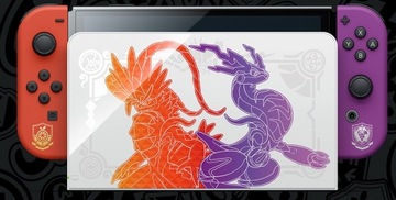 Nintendo SWITCH Oled Pokemon Scarlet & Violet + игровой набор + стекло + футляр