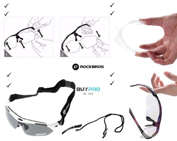 Okulary Polaryzacyjne Sportowe na Rower do Biegania ROCKBROS