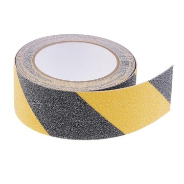 TAŚMA ANTYPOŚLIZGOWA SAMOPRZYLEPNA ŻÓŁTO-CZARNA 50 mm * 5 METRÓW NA SCHODY