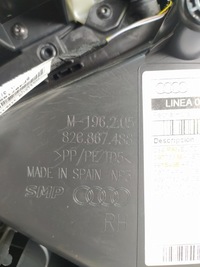 фото thumb №7, Audi a1 ii 82a обшивка дверь правый задняя 19-