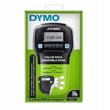Принтер DYMO LabelManager LM 160 + 3 ленты 45013