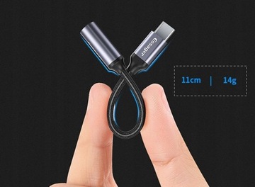 ADAPTER AUDIO AUX PRZEJŚCIÓWKA SŁUCHAWKI USB-C JACK 3.5mm DAC TYP-C ESSAGER