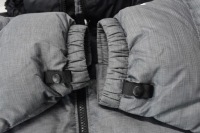 Куртка The North Face NUPTSE — теплая толстая пуховая куртка, 700, черно-серая, размер L