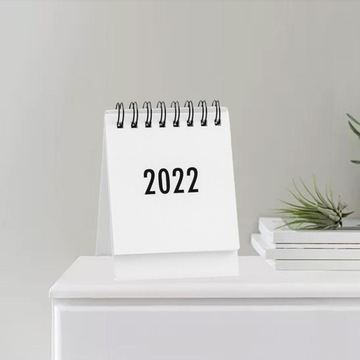 Настольный календарь на 2022 год, ежемесячный постоянный годовой органайзер, белый