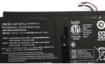Аккумулятор для ноутбука Acer AP12F3J 35Втч/4680мАч