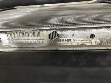 фото thumb №7, W251 v251 pas перед радиатор воды климат интеркулер шланги 3.0 cdi v6 642