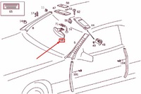фото thumb №9, Mercedes-benz sl r129 зеркало заднего вида внутреннее nowe оригинальные a129810