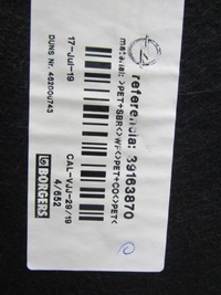 фото thumb №5, Килимок обшивка підлога багажника задня задня opel crossland x 39163870