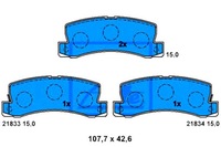 фото thumb №2, Гальмівні колодки гальмівні geo storm lexus es rx toyota aven