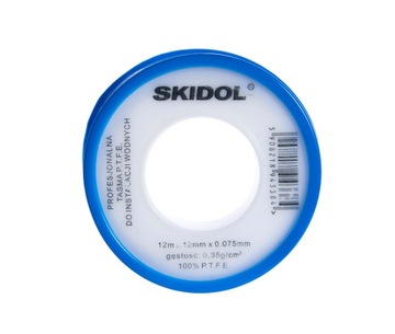 SKIDOL ТЕФЛОНОВАЯ УПЛОТНИТЕЛЬНАЯ ЛЕНТА 12 ММ ТЕФЛОН
