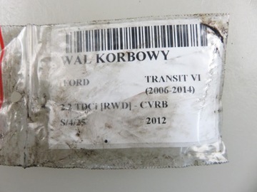 фото thumb №9, Wał коленчатый ford transit vi 2.2 tdci bk2q6303aa cvrb