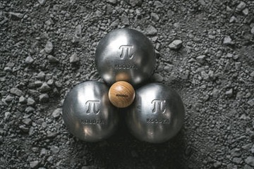 3 полутвердых шара для петанка, нержавеющая сталь
