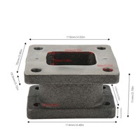 фото thumb №16, T3 t4 manifold flange адаптер converter strong крутний момент метал alloy high hard