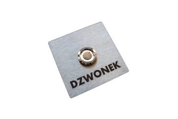 Przycisk dzwonka do domofonu do słupka LED 9/12/24/230V 7x7 INOX nierdzewny